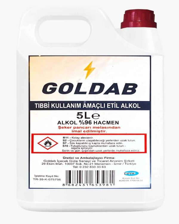 Goldab Etil Alkol 5 Litre